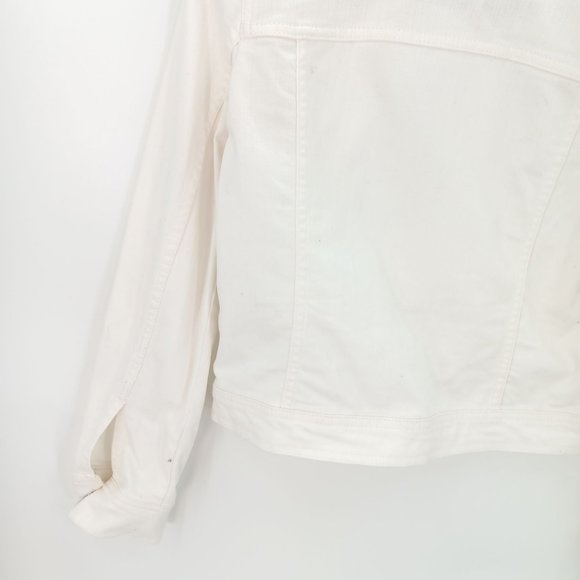 MERONA WOMANS XS DENIM WHITE JACKET - Picture 6 of 16